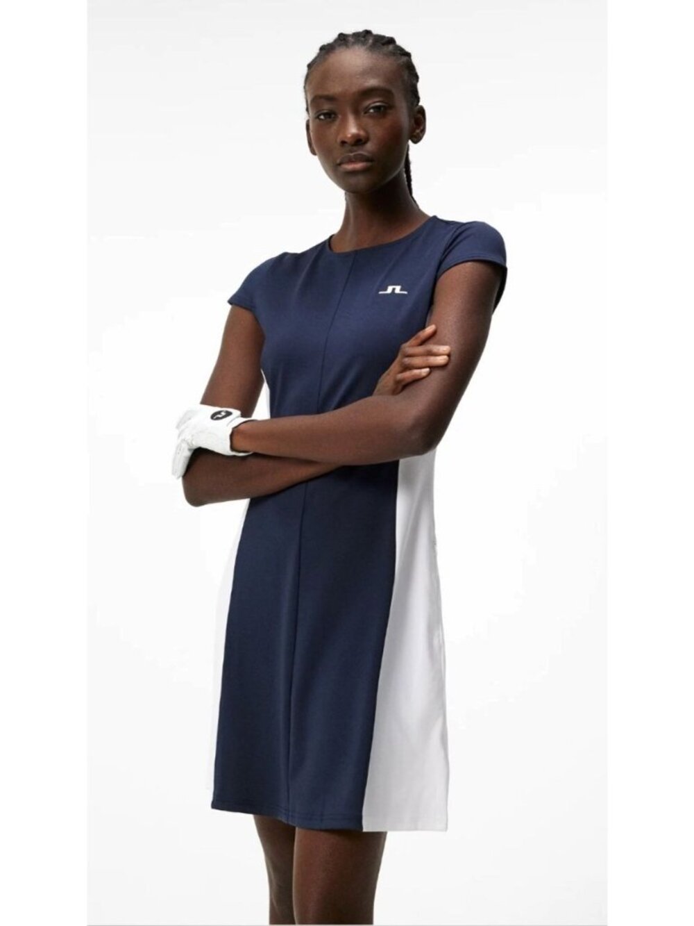 J.Lindeberg‎ Maxime Dress Navy XL Sport Jersey 4way Stretch Golf Tennis NWT